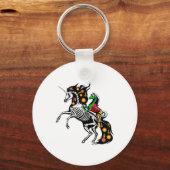 X線骨格馬乗りユニコーンシンコデマヨ キーホルダー (正面)