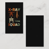 X線骨格骨放射線学おもしろい者 名刺 (正面/裏面)