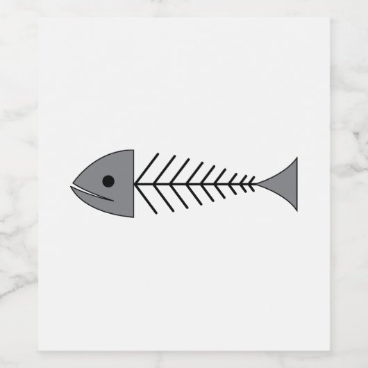 X線魚 ワインラベル (シングルラベル)