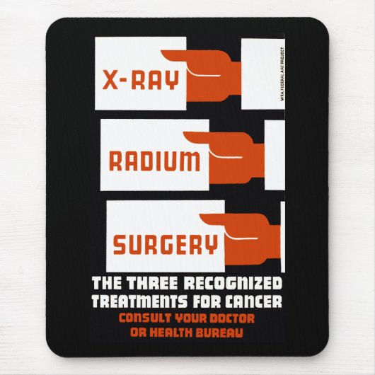 X線、ラジウム、手術 マウスパッド (正面)