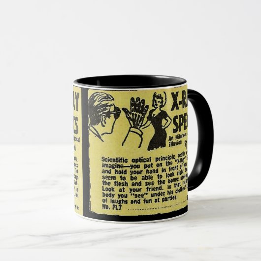 X線Specs! 見通して下さい衣服(種類の)を マグカップ (正面右)