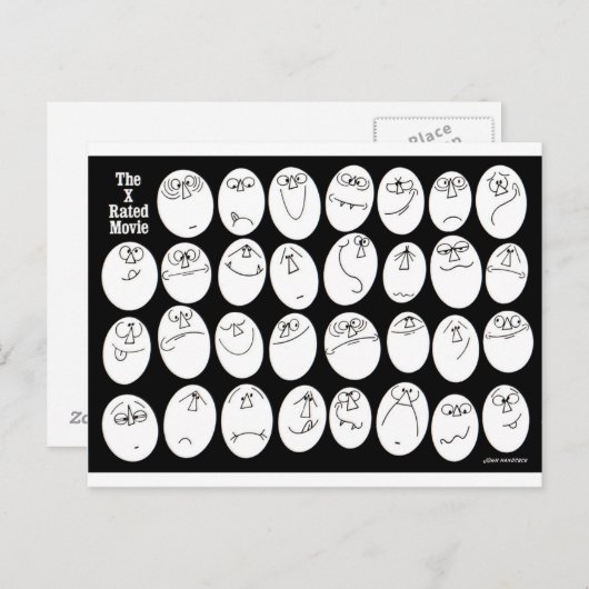 X評価の映画 ポストカード (正面/裏面)