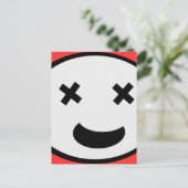 X間抜けアイズ楕円顔 ポストカード (スタンド正面)