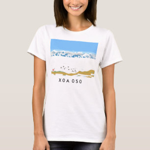 X0A 0S0の北極圏のデジタルスケッチのティー Tシャツ