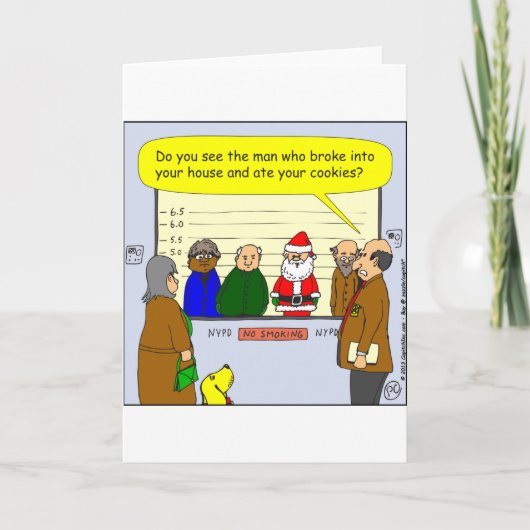 x27サンタがあなたの家の漫画に侵入した シーズンカード (正面)