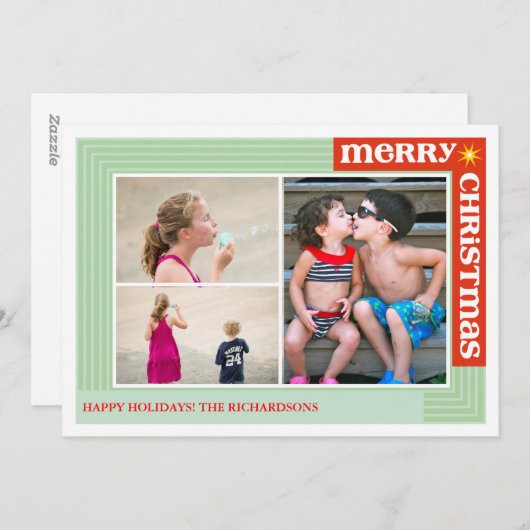 x3のまわりでメリー シーズンカード (正面/裏面)