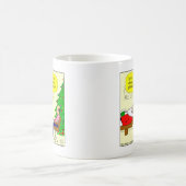 x30サンタは彼のセラピスト-漫画に話します コーヒーマグカップ (中央)