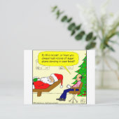 x30サンタは彼のセラピスト-漫画に話します シーズンポストカード (スタンド正面)