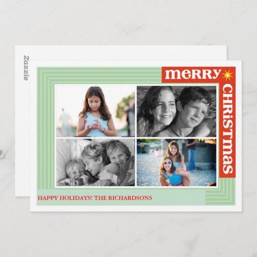 x4のまわりでメリー シーズンカード (正面/裏面)