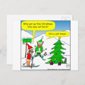 x56セルタワークリスマスツリー漫画 シーズンポストカード (正面/裏面)