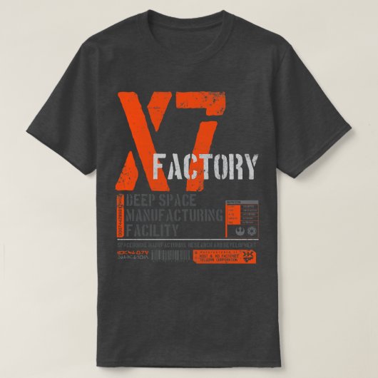 X7ファクトリーステーション Tシャツ (デザイン正面)