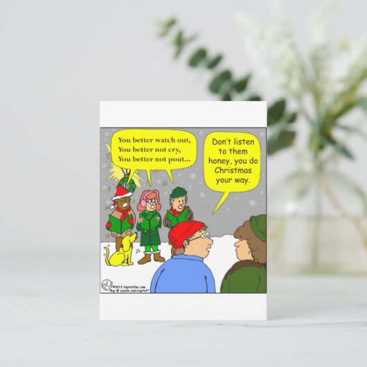 x72クリスマスの風変わりをする シーズンポストカード (スタンド正面)