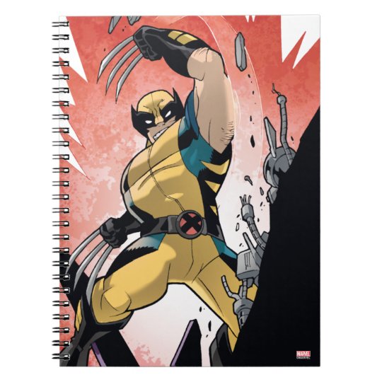 X メン Wolverine Slashing Machine漫画パネル ノートブック Zazzle Co Jp