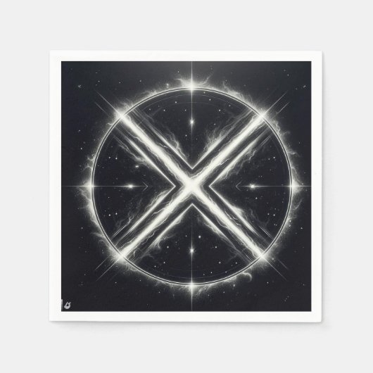 X スタンダードカクテルナプキン (正面)