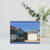 X：世界最大のボトル船モデル？ ポストカード (スタンド正面)