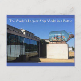 X：世界最大のボトル船モデル？ ポストカード