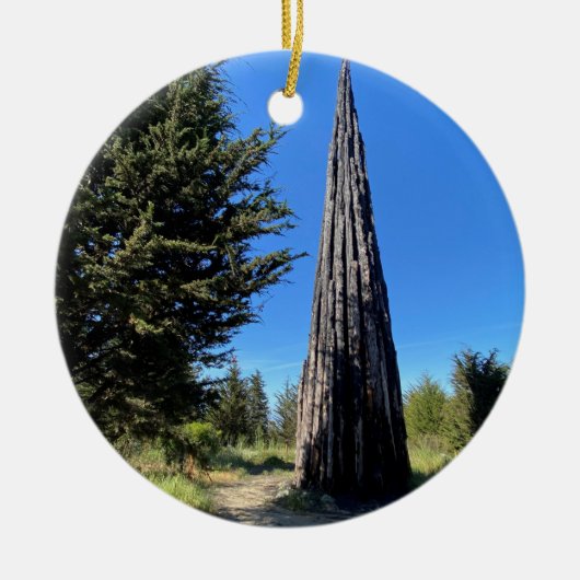 X.旅程：アートがアップしな与えい セラミックオーナメント (正面)