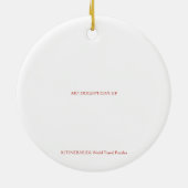 X.旅程：アートがアップしな与えい セラミックオーナメント (裏面)