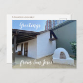 X.旅程：サンノゼからの挨拶！ポストカード ポストカード (正面/裏面)