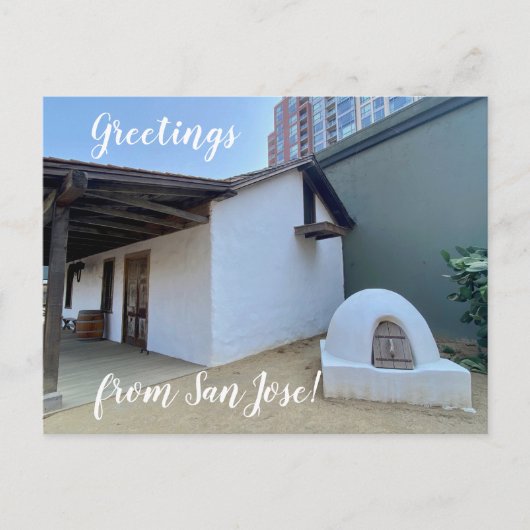 X.旅程：サンノゼからの挨拶！ポストカード ポストカード (正面)