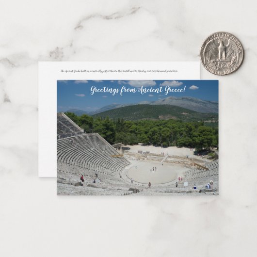 X.旅程:古代ギリシャからの挨拶! ノートカード (正面/裏面インサイチュ)