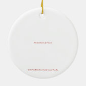 X.旅程：自然の形状 セラミックオーナメント (裏面)