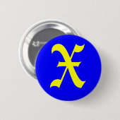 X – 英語(旧) 缶バッジ (正面&裏面)