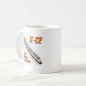 X-12 原子力機関車両面マグカップ コーヒーマグカップ (正面左)