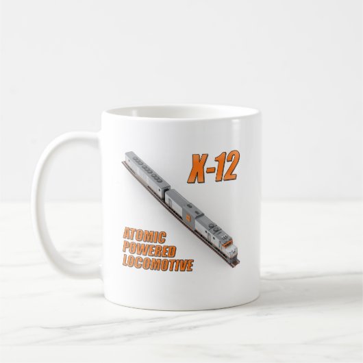 X-12 原子力機関車両面マグカップ コーヒーマグカップ (左)