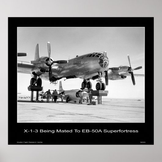 X-1-3がEB-50Aのスーパーフォートレスに適合 ポスター (正面)