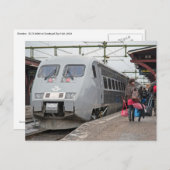 X - 2000 at Sundsvall旅客列車のスピードを上げる ポストカード (正面/裏面)