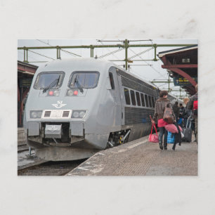 X - 2000 at Sundsvall旅客列車のスピードを上げる ポストカード