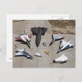 X-31、F-15S/MTD、SR-71、F-106、F-16XLポストカード ポストカード (正面/裏面)