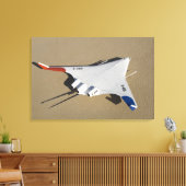 X-48Bブレンドウイング体無人航空機2 キャンバスプリント (インサイチュ (リビング))