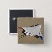 X-48Bブレンドウイング体無人航空機2 缶バッジ (正面&裏面)