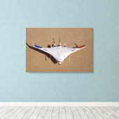 X-48Bブレンドウイング体無人航空機3 キャンバスプリント (インサイチュ (ウッドフロア))