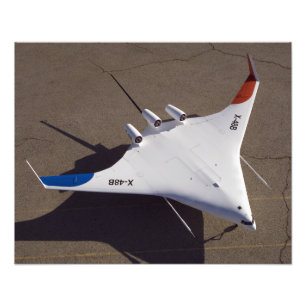 X-48Bブレンドウイング体無人航空機4 フォトプリント