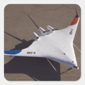 X-48Bブレンドウイング体無人航空機 スクエアシール (正面)