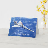 X-59低ブーム超音速ジェット機 カード (黄色い花)