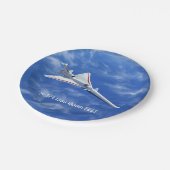 X-59低ブーム超音速ジェット機 ペーパープレート (アングル)