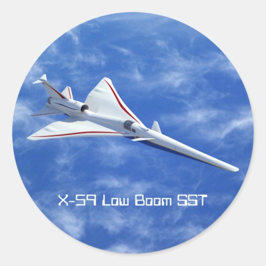 X-59低ブーム超音速ジェット機 ラウンドシール (正面)