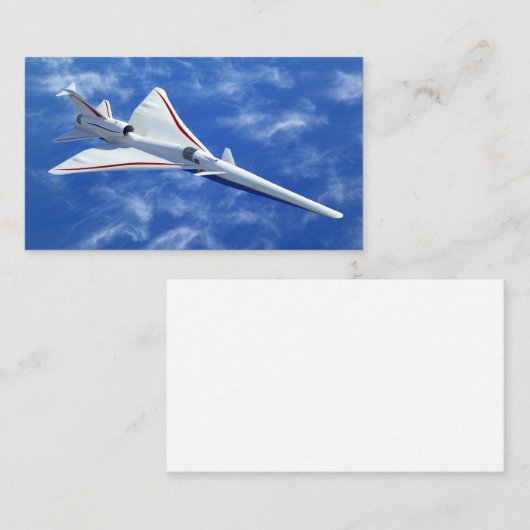 X-59低ブーム超音速ジェット機 名刺 (正面/裏面)