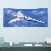 X-59低ブーム超音速ジェット機 横断幕 (トレードショー)