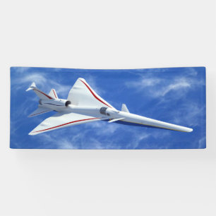 X-59低ブーム超音速ジェット機 横断幕