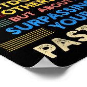 X-country Running Is Outwork Your Past Self Sitive ポスター (角)