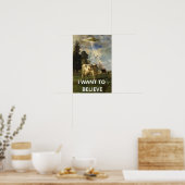 X-Filesの信じる心、90年代のレトロな映画、エイリアンUFO ポスター (キッチン)