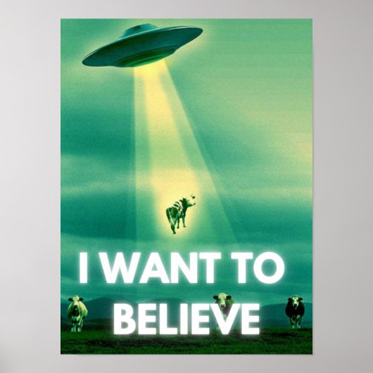 X-Filesの信じる心、90年代のレトロな映画、エイリアンUFO ポスター (正面)