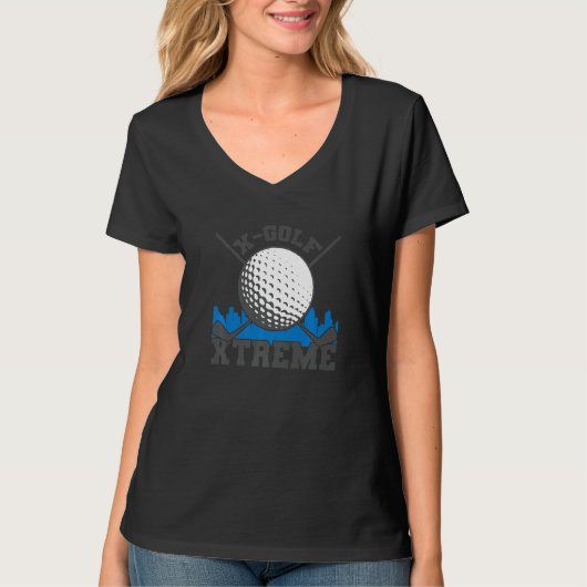 X Golf Xtreme Golf Ball and Golf Club Tシャツ (正面)