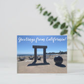 X.ITINERARIES：カリフォルニアのはがきからの挨拶 ポストカード (スタンド正面)