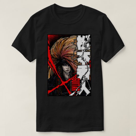 X Japanのhide （松本秀人） - Red X Promo Tシャツ (デザイン正面)